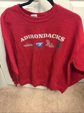Gildan Red Adirondacks Graphic Sweatshirt